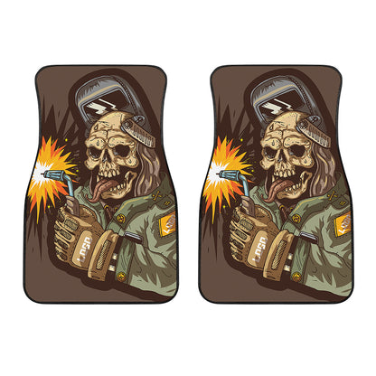 Dead Welder Print Front Car Floor Mats