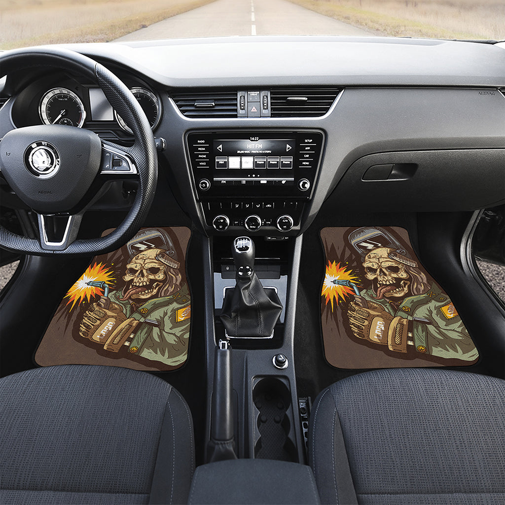 Dead Welder Print Front Car Floor Mats