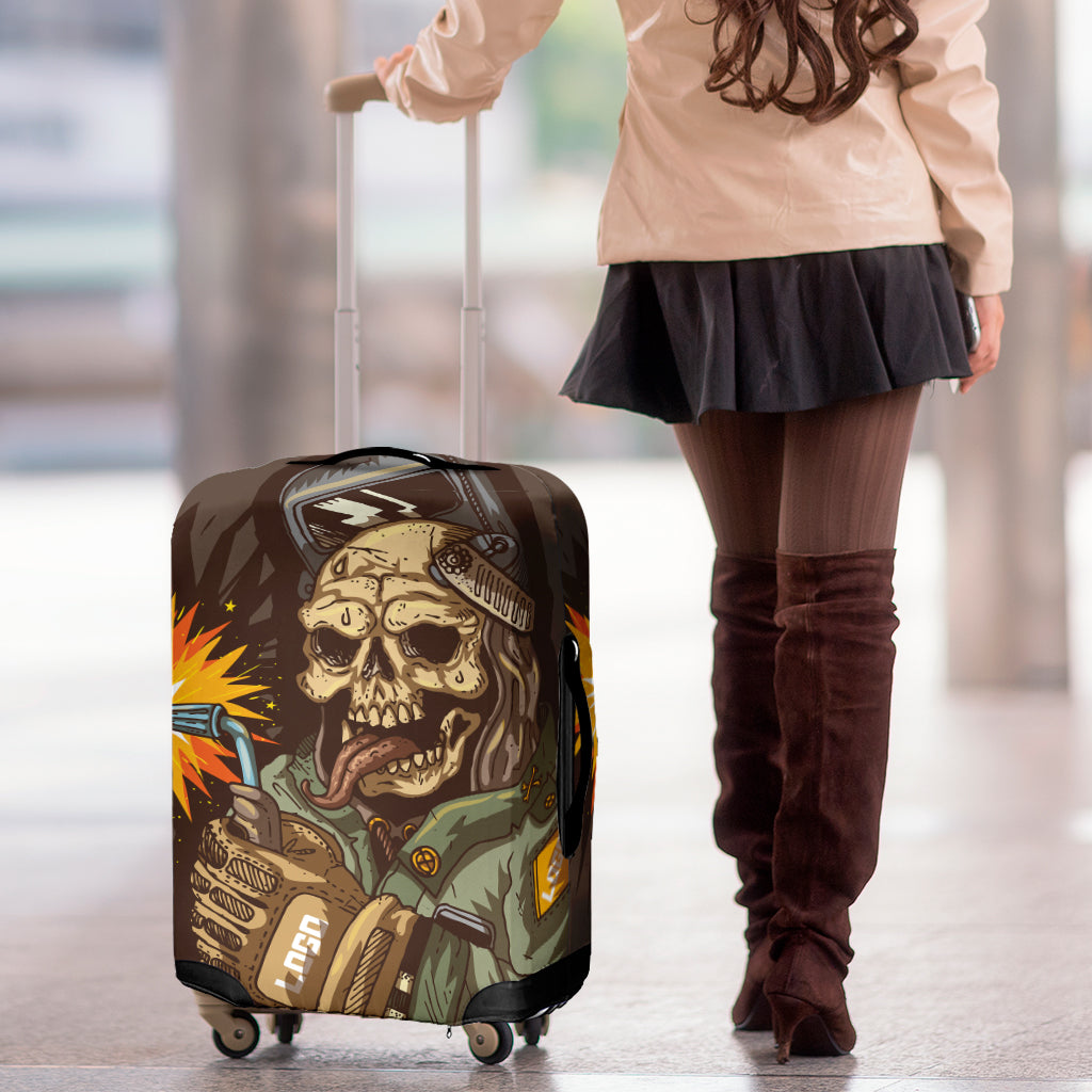 Dead Welder Print Luggage Cover
