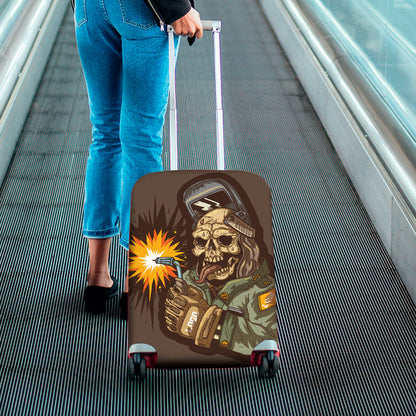 Dead Welder Print Luggage Cover