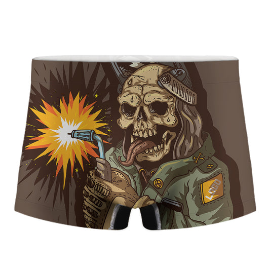 Dead Welder Print Men's Boxer Briefs