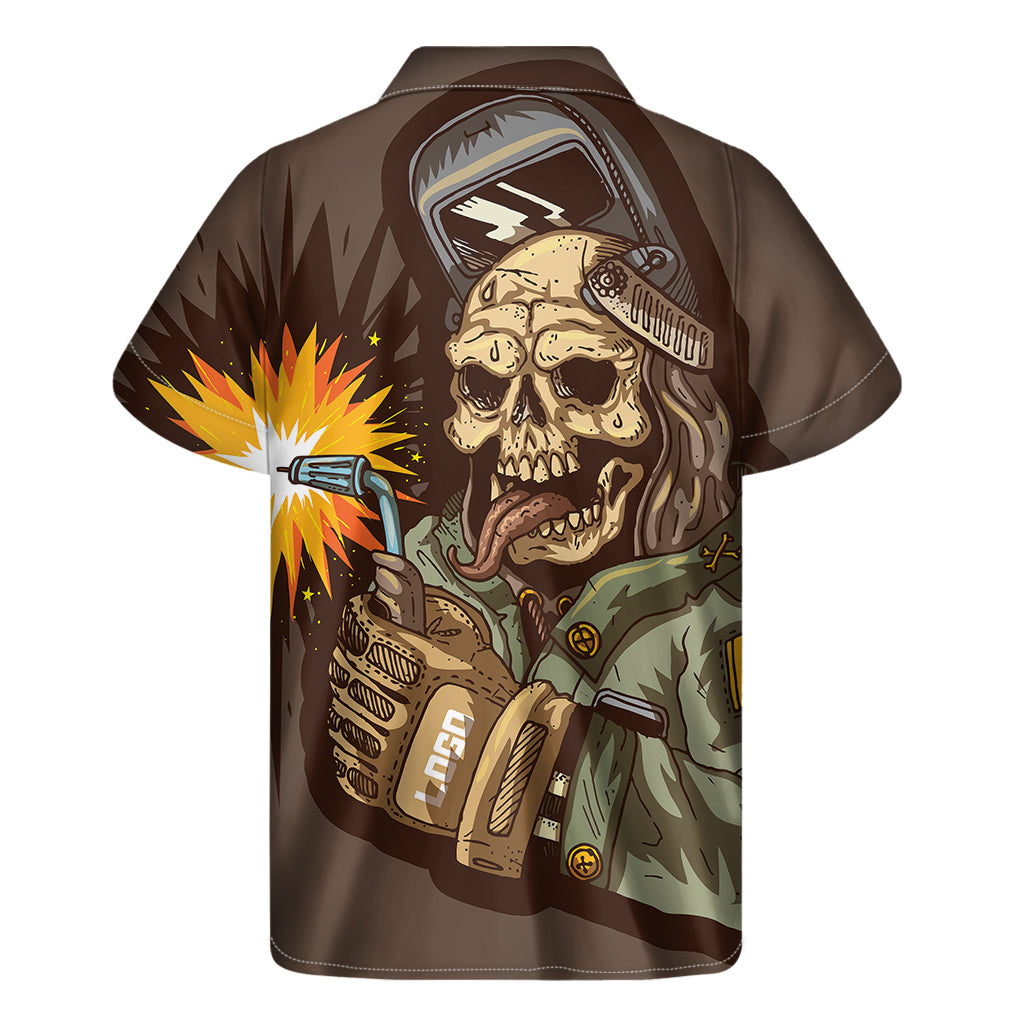 Dead Welder Print Men's Short Sleeve Shirt