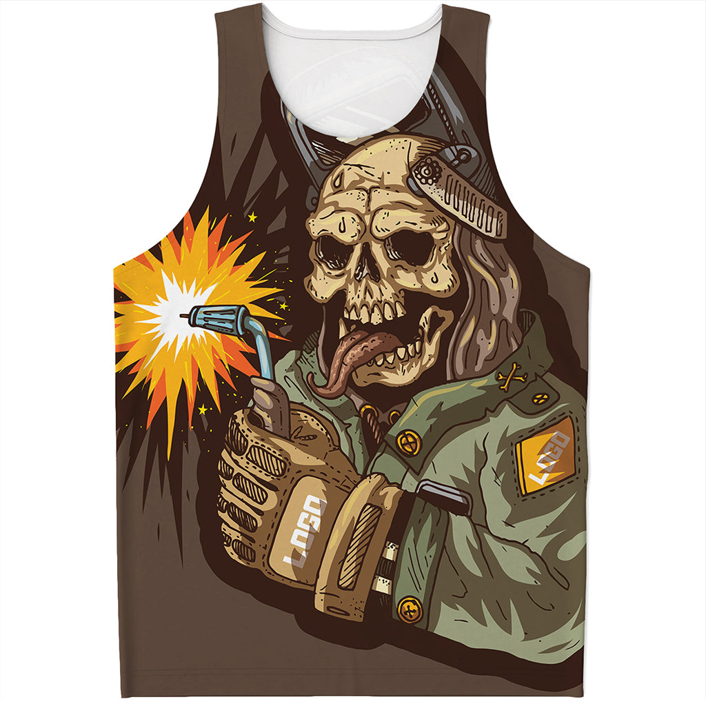 Dead Welder Print Men's Tank Top