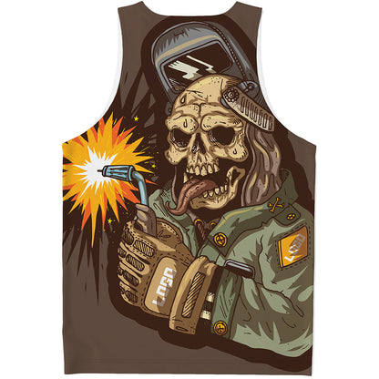 Dead Welder Print Men's Tank Top