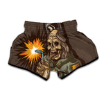 Dead Welder Print Muay Thai Boxing Shorts