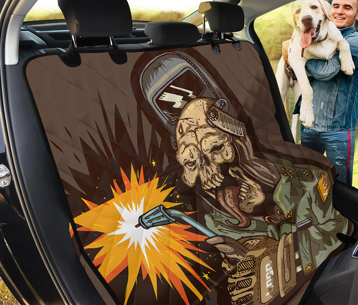 Dead Welder Print Pet Car Back Seat Cover