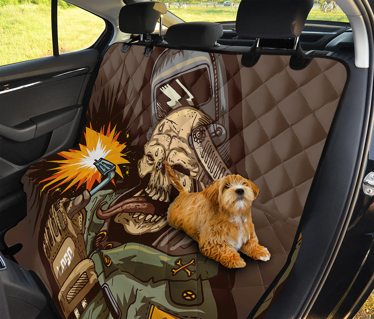 Dead Welder Print Pet Car Back Seat Cover
