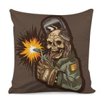 Dead Welder Print Pillow Cover