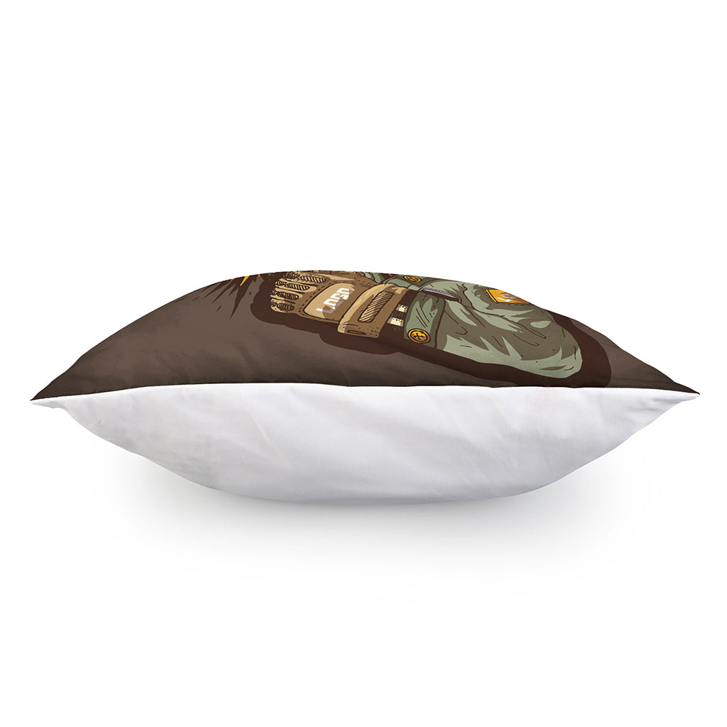 Dead Welder Print Pillow Cover