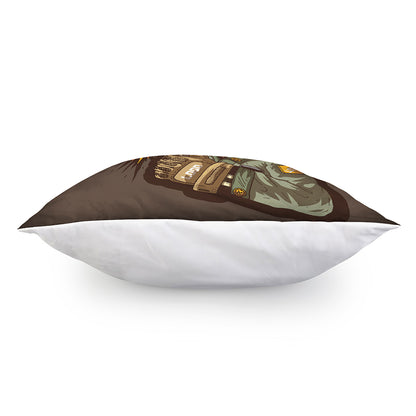 Dead Welder Print Pillow Cover