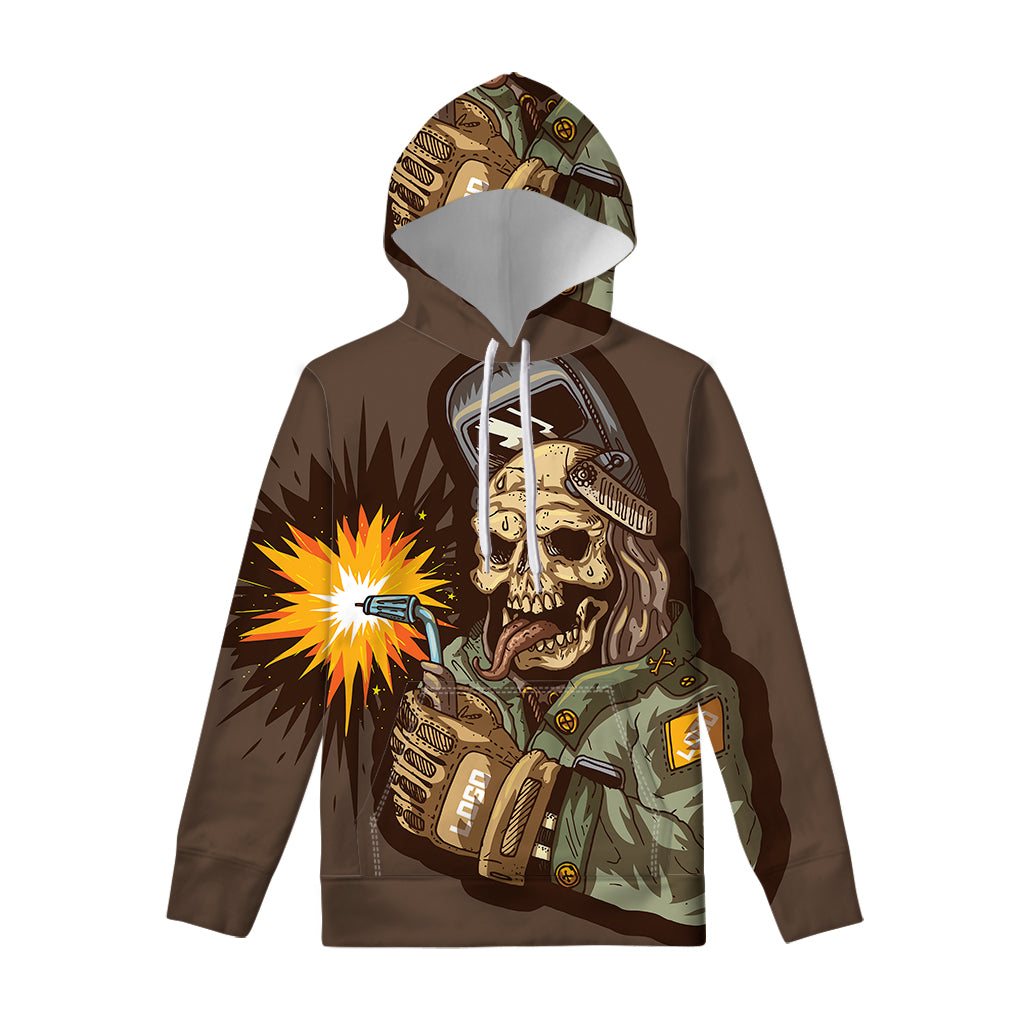 Dead Welder Print Pullover Hoodie