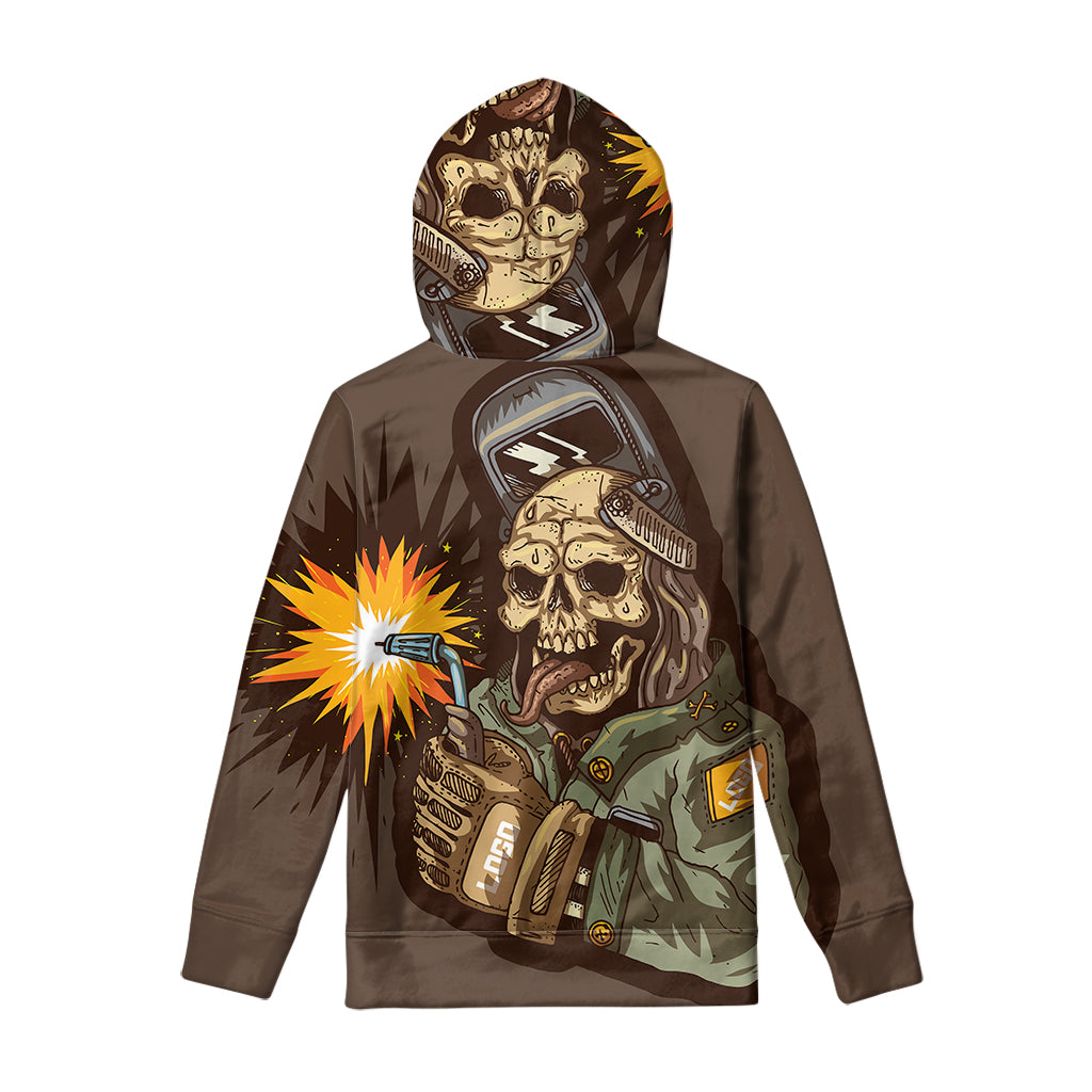 Dead Welder Print Pullover Hoodie