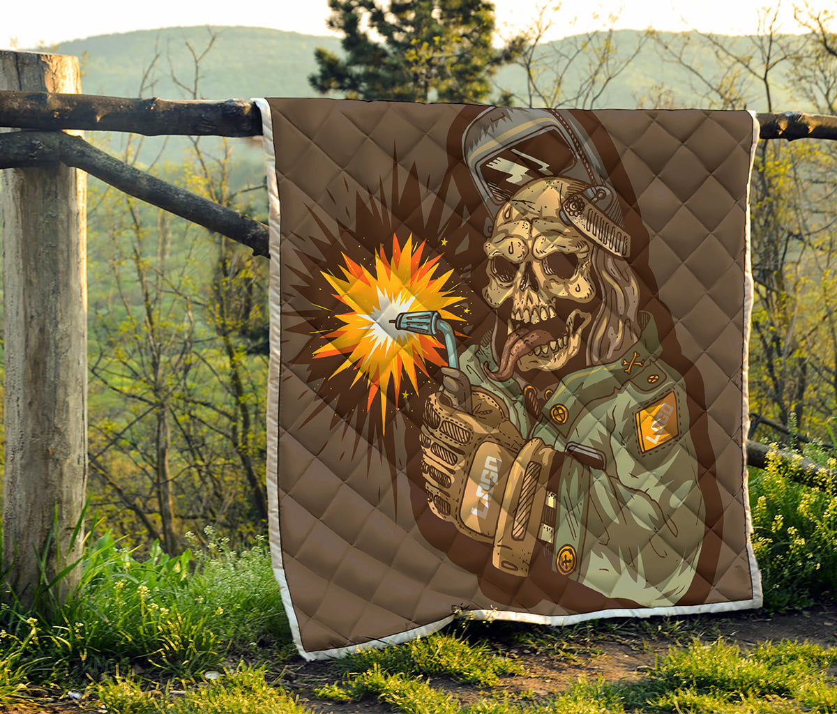 Dead Welder Print Quilt