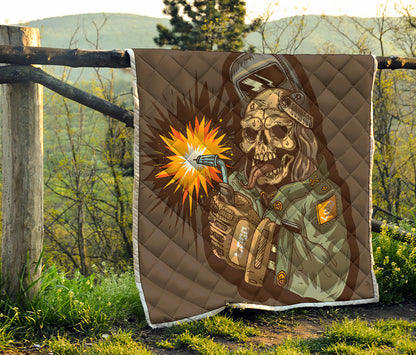 Dead Welder Print Quilt