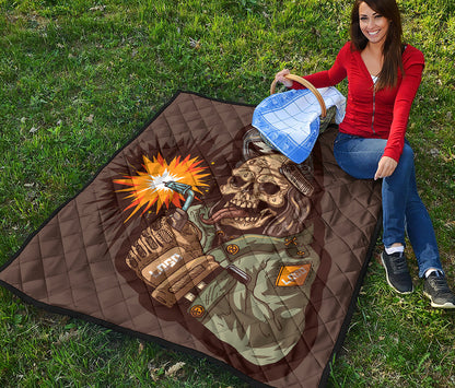 Dead Welder Print Quilt