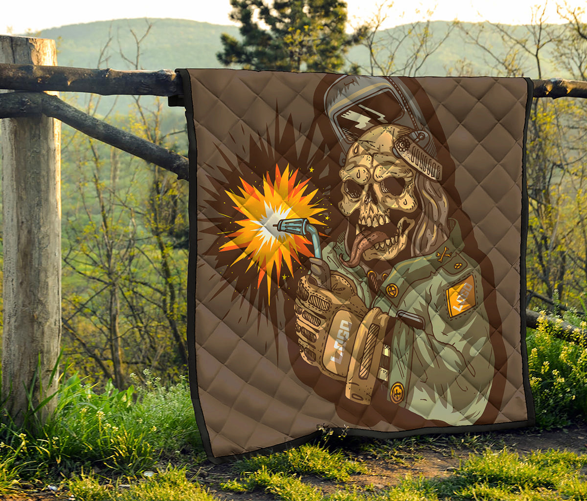 Dead Welder Print Quilt