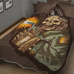 Dead Welder Print Quilt Bed Set