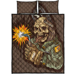 Dead Welder Print Quilt Bed Set