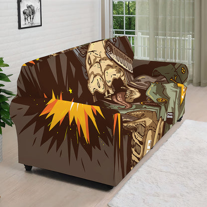 Dead Welder Print Sofa Cover