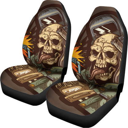 Dead Welder Print Universal Fit Car Seat Covers