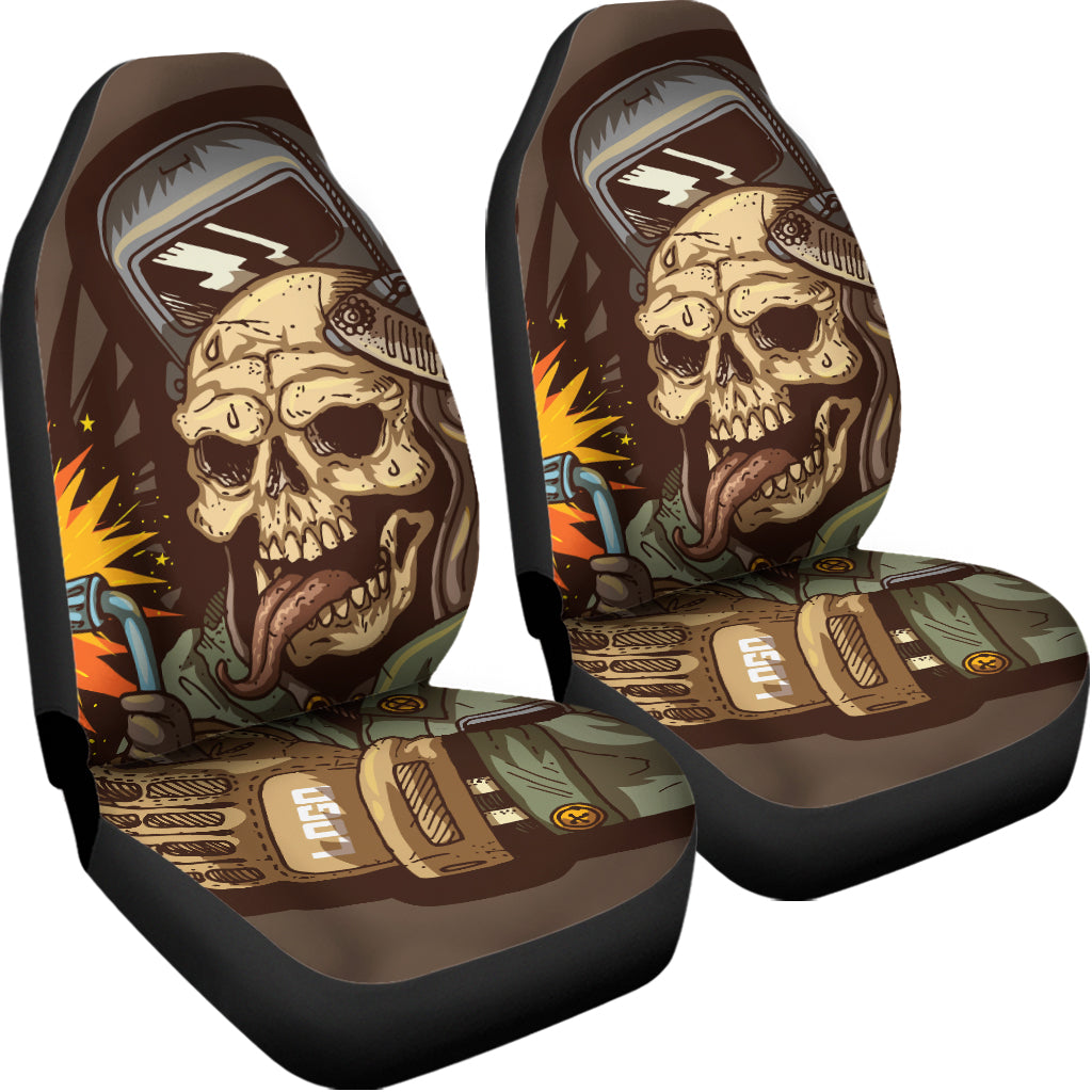 Dead Welder Print Universal Fit Car Seat Covers