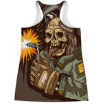 Dead Welder Print Women's Racerback Tank Top