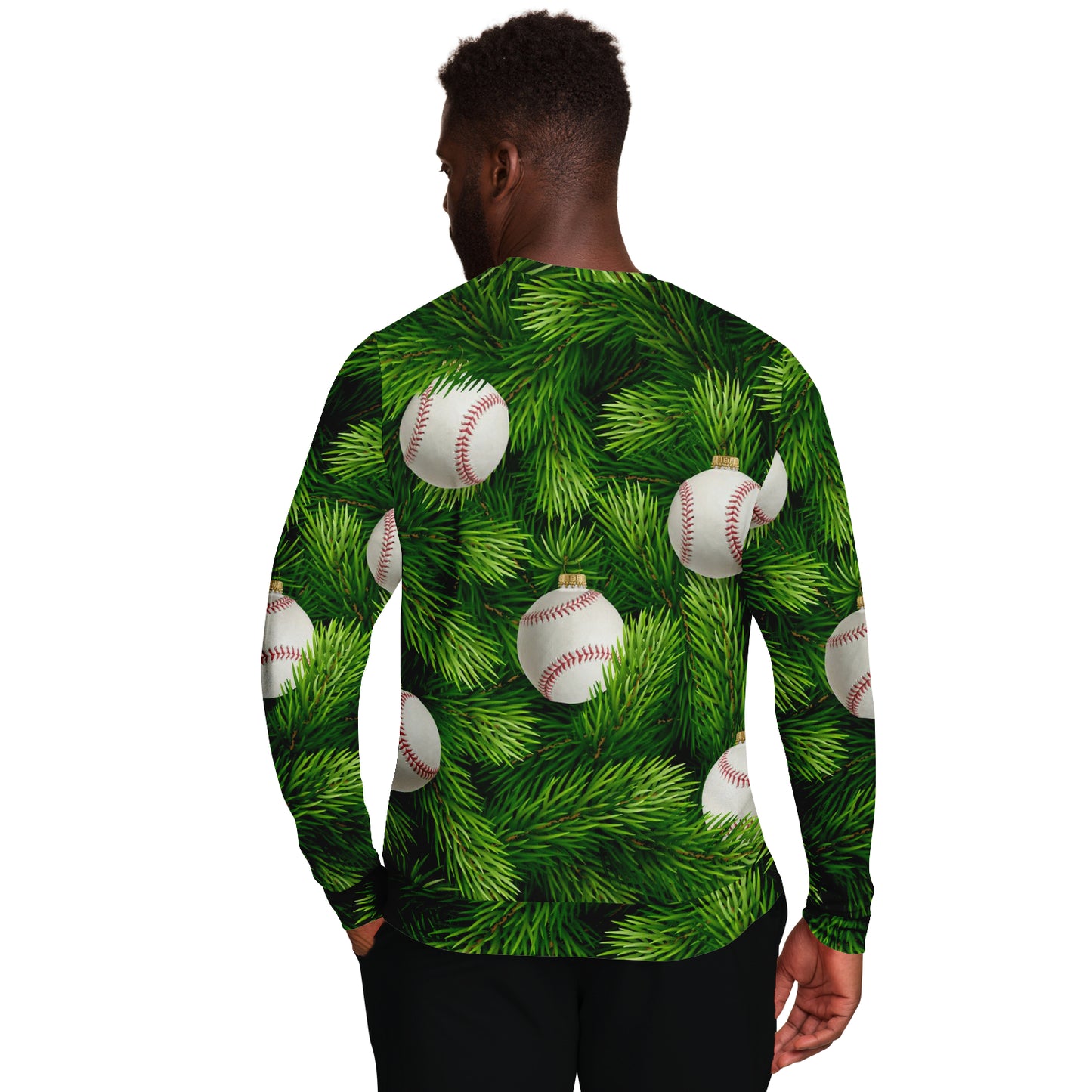 Baseball Christmas Tree Ugly Christmas Sweater