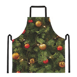 Decorated Christmas Tree Print Apron