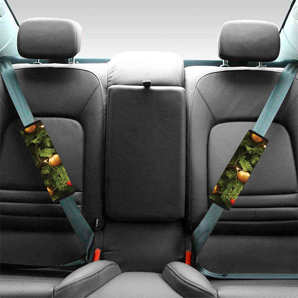 Decorated Christmas Tree Print Car Seat Belt Covers