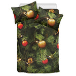 Decorated Christmas Tree Print Duvet Cover Bedding Set