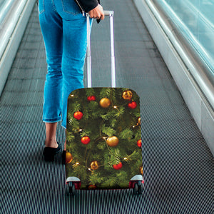 Decorated Christmas Tree Print Luggage Cover