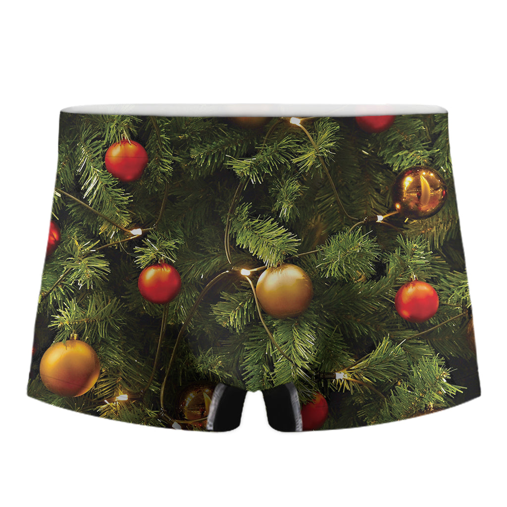 Decorated Christmas Tree Print Men's Boxer Briefs