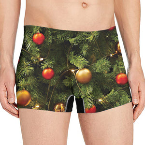 Decorated Christmas Tree Print Men's Boxer Briefs