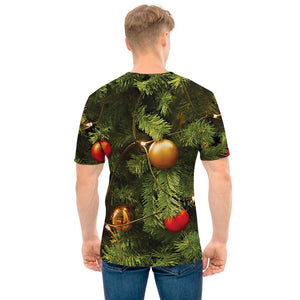 Decorated Christmas Tree Print Men's T-Shirt