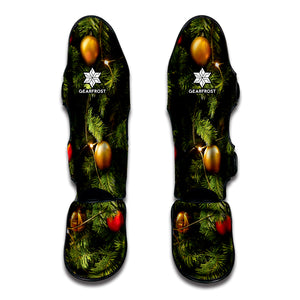 Decorated Christmas Tree Print Muay Thai Shin Guard