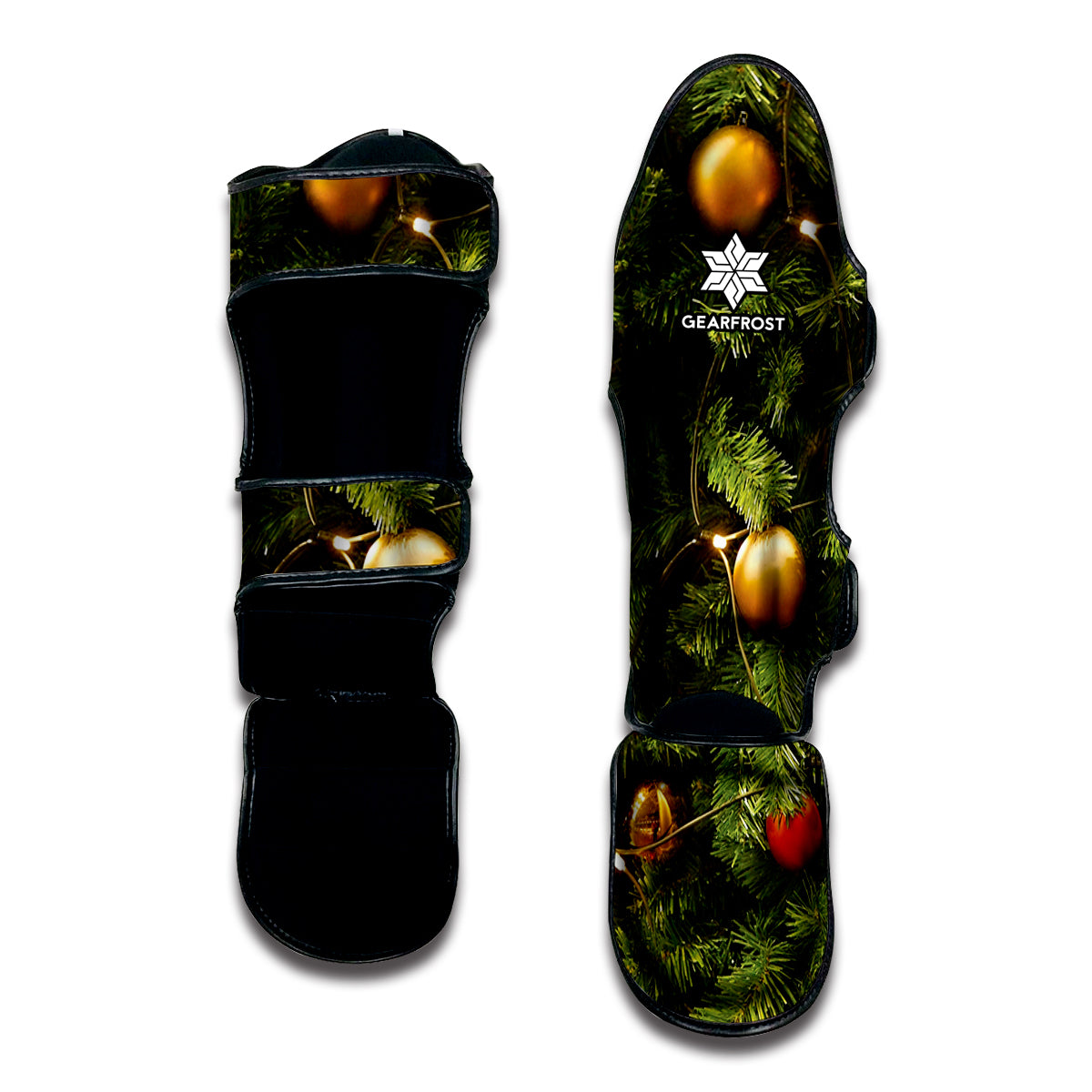 Decorated Christmas Tree Print Muay Thai Shin Guard