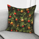 Decorated Christmas Tree Print Pillow Cover
