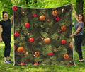 Decorated Christmas Tree Print Quilt