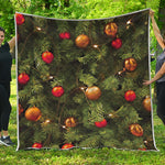 Decorated Christmas Tree Print Quilt