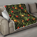 Decorated Christmas Tree Print Quilt