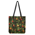 Decorated Christmas Tree Print Tote Bag