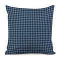 Deep Blue Houndstooth Pattern Print Pillow Cover