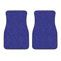 Deep Blue Knitted Pattern Print Front Car Floor Mats