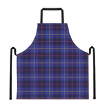 Deep Blue Stewart Tartan Print Apron
