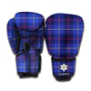 Deep Blue Stewart Tartan Print Boxing Gloves