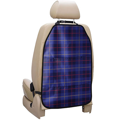 Deep Blue Stewart Tartan Print Car Seat Organizers
