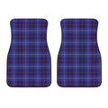 Deep Blue Stewart Tartan Print Front Car Floor Mats