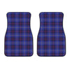 Deep Blue Stewart Tartan Print Front Car Floor Mats