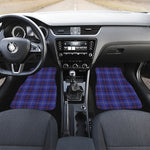 Deep Blue Stewart Tartan Print Front Car Floor Mats