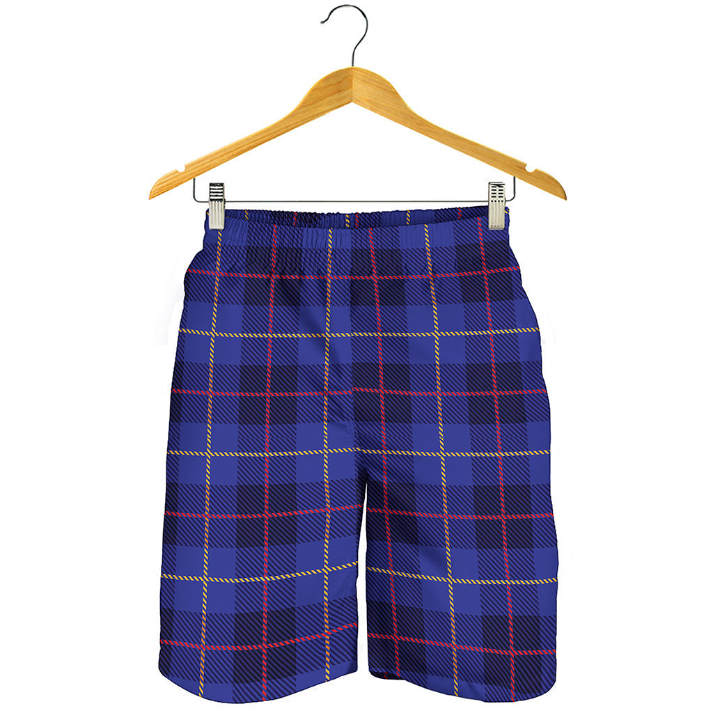 Deep Blue Stewart Tartan Print Men's Shorts